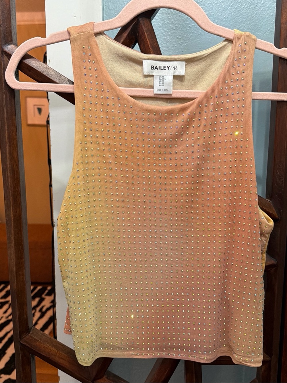 Bailey 44 Ombré Rhinestone Tank
